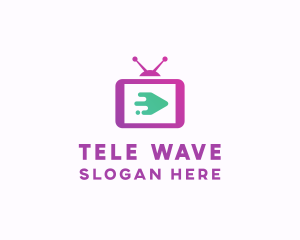 Media Television Screen logo design