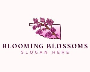 Oklahoma Floral Bloom logo design