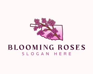 Oklahoma Floral Bloom logo design