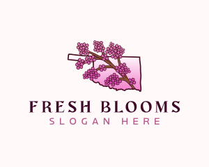 Oklahoma Floral Bloom logo design