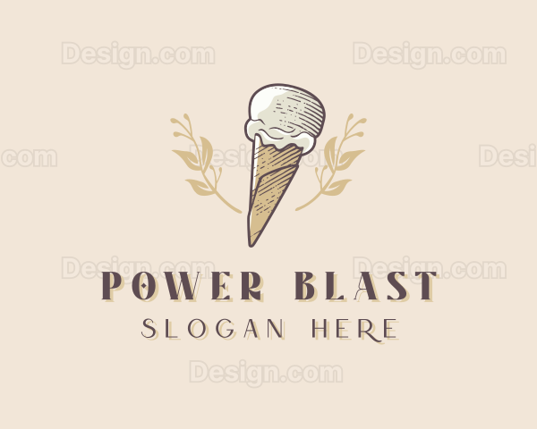 Ice Cream Gelato Dessert Logo