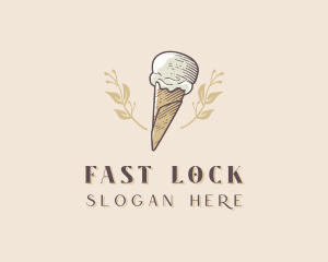 Ice Cream Gelato Dessert Logo