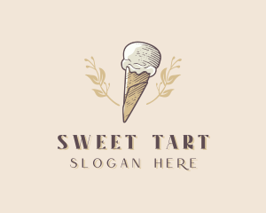 Ice Cream Gelato Dessert logo design