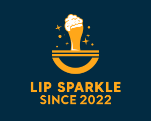 Gold Beer Sparkle  logo design