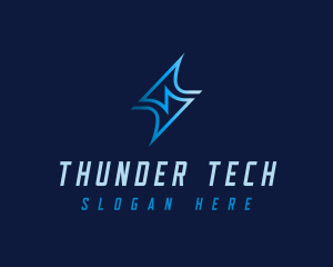 Energy Tech Lightning logo design