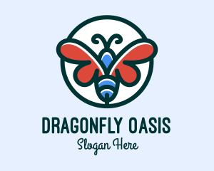 Butterfly Insect Badge logo