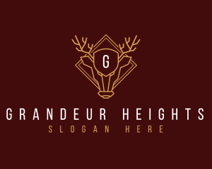 Reindeer Antler Crest logo design