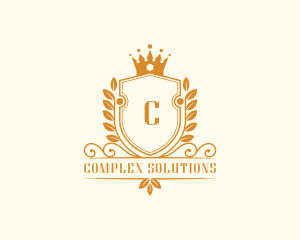 Wreath Crown Academy logo design