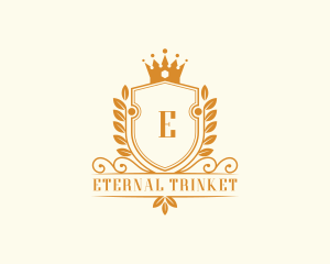 Wreath Crown Academy logo design