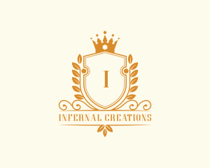 Wreath Crown Academy logo design