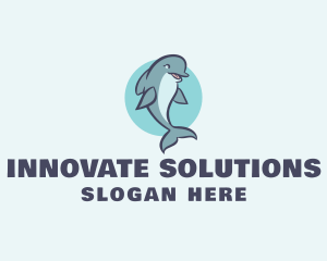 Aquatic Mammal Dolphin Logo