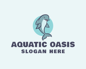 Aquatic Mammal Dolphin logo design