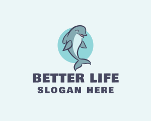 Aquatic Mammal Dolphin logo design