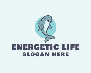 Aquatic Mammal Dolphin logo design