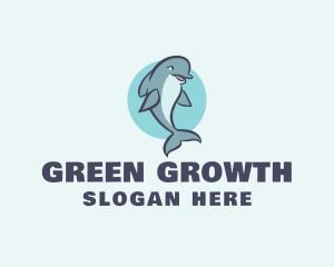 Aquatic Mammal Dolphin logo design