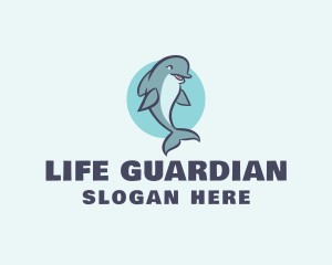 Aquatic Mammal Dolphin logo design