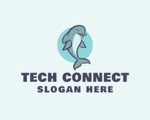 Aquatic Mammal Dolphin logo