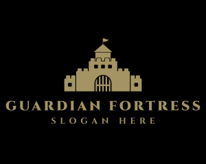 Fortress Castle Structure logo design