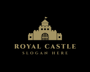 Fortress Castle Structure logo design