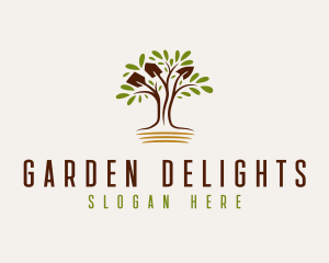 Garden Plant Shovel logo design