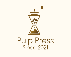 Brewed Coffee French Press logo design