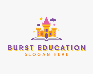 Educational Castle Book logo design