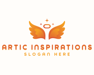 Angelic Holy Wings logo design