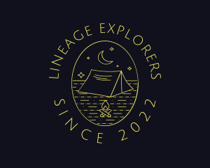 Mountain Camping Explorer logo design