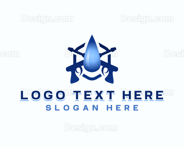 Droplet Power Wash Cleaner Logo