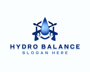 Droplet Power Wash Cleaner logo design