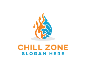 Thermal Cooling HVAC  logo design