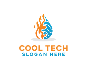 Thermal Cooling HVAC  logo design