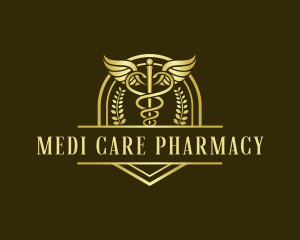 Medical Caduceus Pharmacy logo design