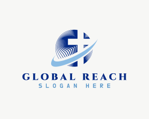 Global Cross Religion logo design