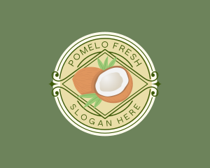 Fresh Coconut Juice logo design