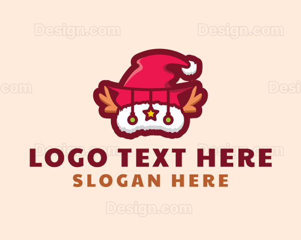 Christmas Santa Hat Logo