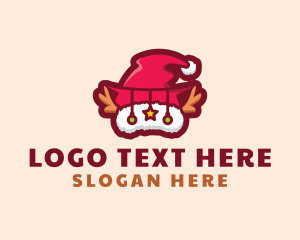 Christmas Santa Hat Logo