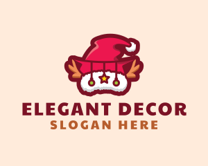 Christmas Santa Hat logo design