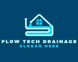 House Water Drainage logo design