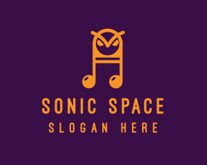 Owl Musical Note logo