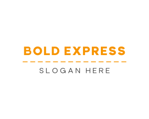 Modern Bold Text logo design