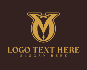 Luxury Upscale Letter VO logo