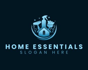 Home Cleaning Sanitation logo design