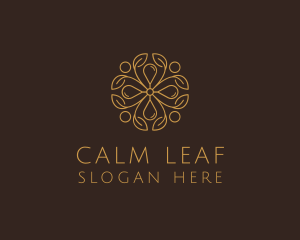 Flower Leaf Oil  logo design