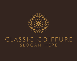 Flower Leaf Oil  logo design