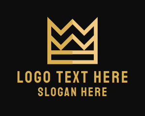 Elegant Gold Crown logo