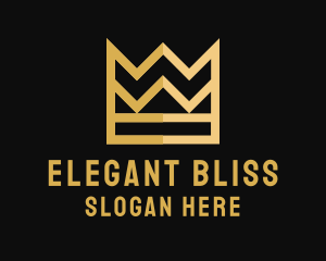 Elegant Gold Crown logo