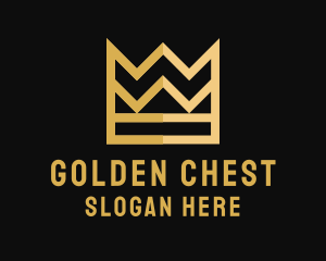 Elegant Gold Crown logo design