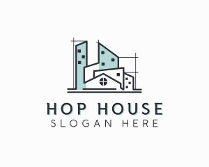 House Architecture Builder logo design