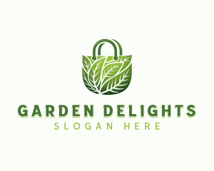 Organic Leaves Bag logo design